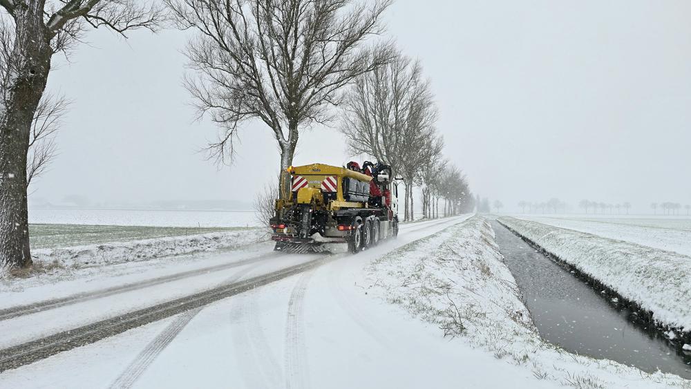 Dinsdagavond en in de nacht naar woensdag weer sneeuw en gladheid in Groningen? (foto: Jannes Wiersema)
