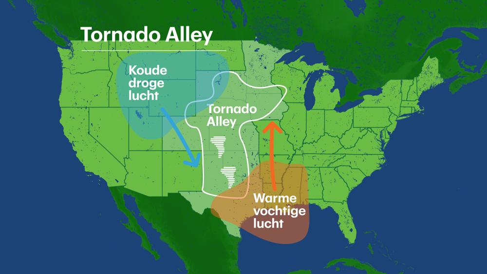 Карта торнадо в сша