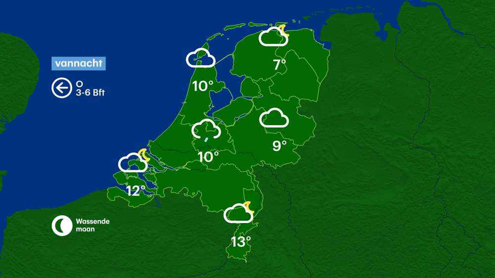 Van vorst is komende nacht geen sprake meer.