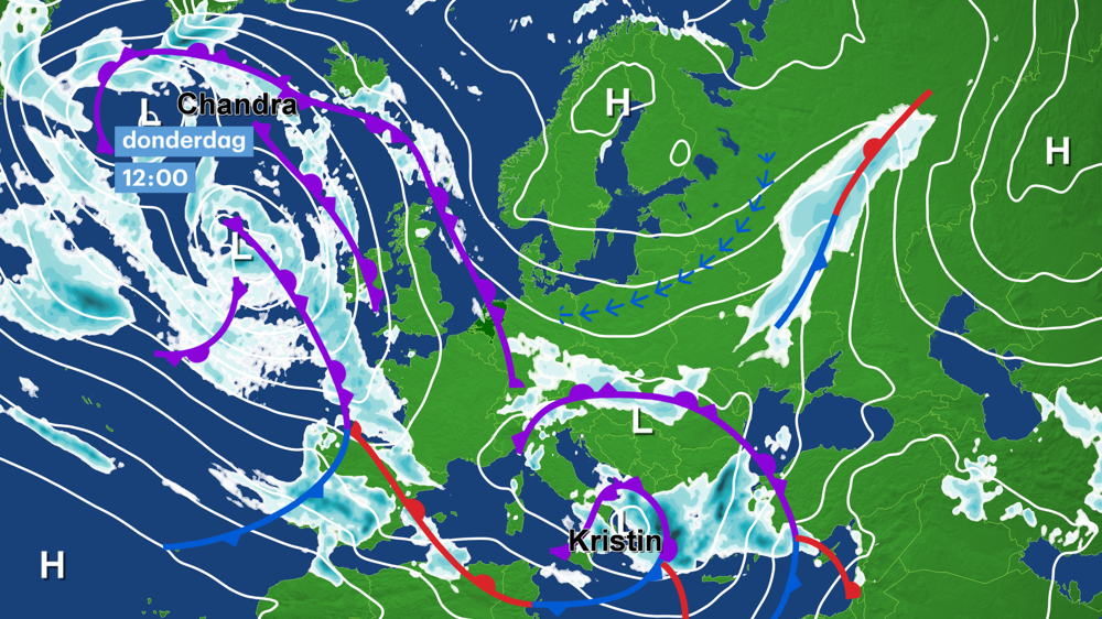 Morgen sneeuwt het nog in het oosten van de Alpen