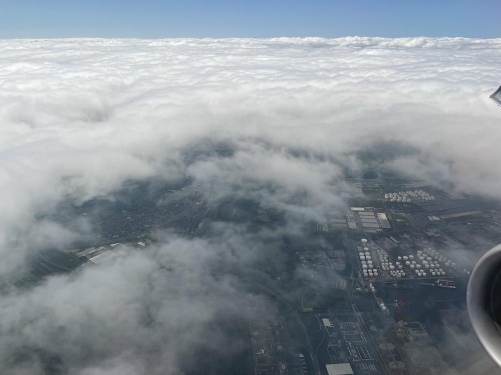 Stratocumulus van bovenaf gezien (foto: Michelle Tuip)