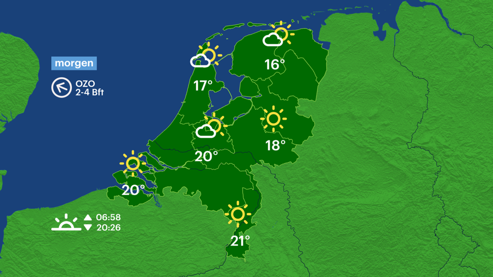 De eerste twintigers van dit jaar worden woensdag naar verwachting aangetikt.