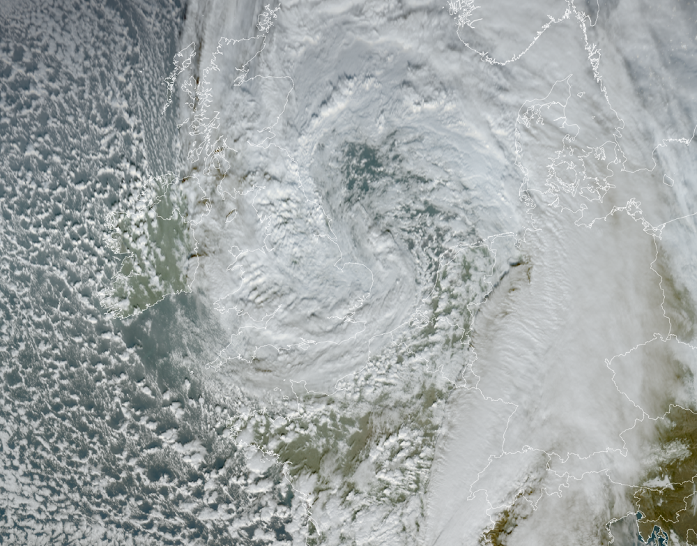 Satellietbeeld Darragh Zaterdagmiddag