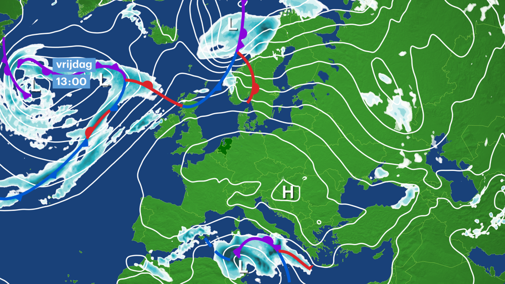 Een hogedrukgebied zorgt voor ideale omstandigheden voor de vorming van mist.